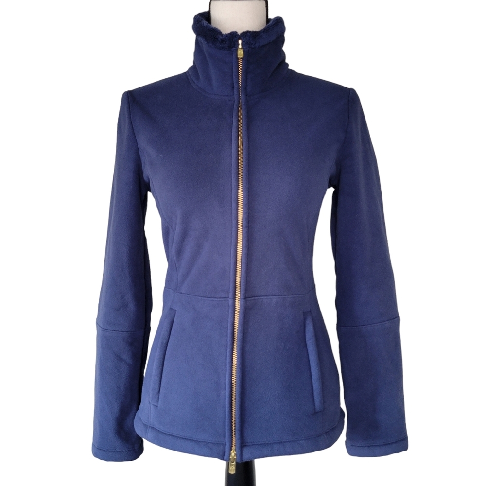 Lilly Pulitzer Grace Fleece Zip-up Jacket in Navy Blue